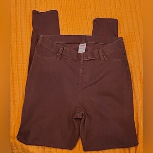 FADED GLORY BROWN STRETCH JEANS LARGE 12-14